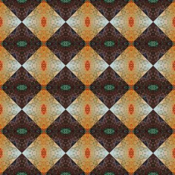 Square seamless abstract pattern texture. Woven pattern of rhombuses and tr.. Foto stock