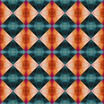Square seamless abstract pattern texture. Woven pattern of rhombuses and tr.. Stock Photos