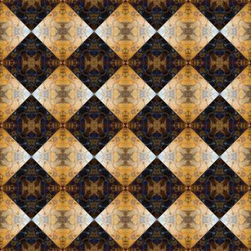 Square seamless abstract pattern texture. Woven pattern of rhombuses and tr.. Stock Photos