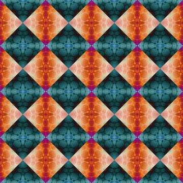 Square seamless abstract pattern texture. Woven pattern of rhombuses and tr.. Stock Photos