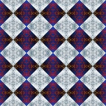 Square seamless abstract pattern texture. Woven pattern of rhombuses and tr.. Foto stock