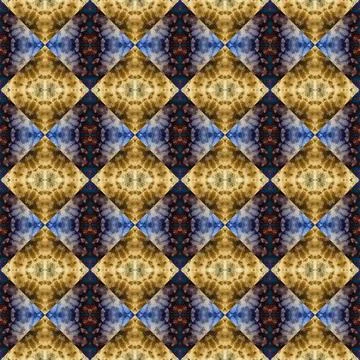 Square seamless abstract pattern texture. Woven pattern of rhombuses and tr.. Stock Photos