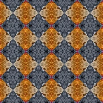 Square seamless abstract pattern texture. Woven pattern of rhombuses and tr.. Stock Photos