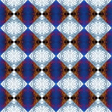 Square seamless abstract pattern texture. Woven pattern of rhombuses and tr.. Stock Photos