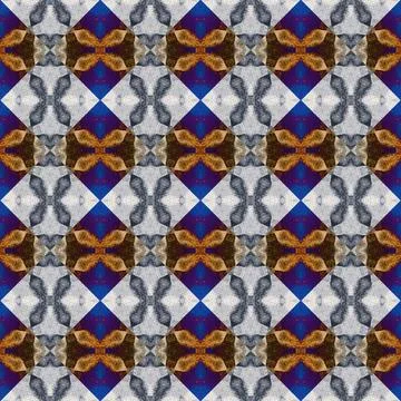 Square seamless abstract pattern texture. Woven pattern of rhombuses and tr.. 写真素材