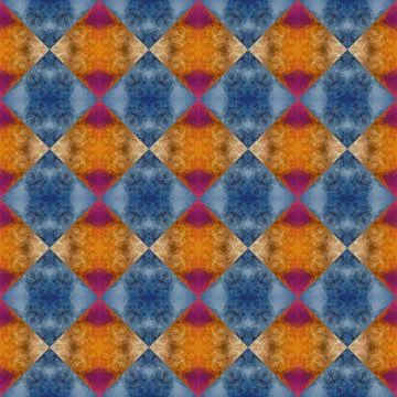 Square seamless abstract pattern texture. Woven pattern of rhombuses and tr.. Stock Photos