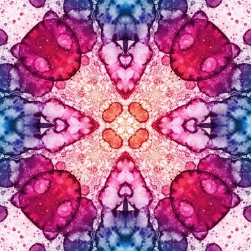 Square seamless pattern. Beautiful abstract pattern. Art kaleidoscope. prin.. Stock Illustration