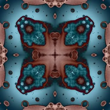 Square seamless pattern. Beautiful abstract pattern. Art kaleidoscope. prin.. Illustrazione stock