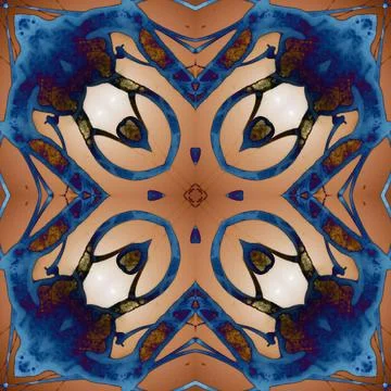 Square seamless pattern. Beautiful abstract pattern. Art kaleidoscope. prin.. Stock Illustration