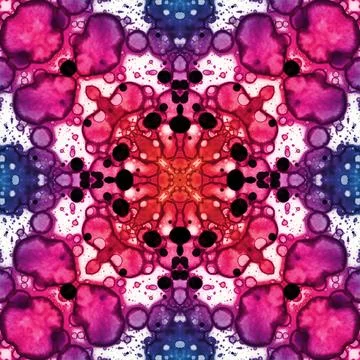Square seamless pattern. Beautiful abstract pattern. Art kaleidoscope. prin.. Stock Illustration