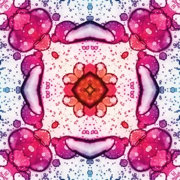 Square seamless pattern. Beautiful abstract pattern. Art kaleidoscope. prin.. Stock Illustration