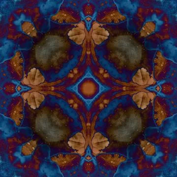 Square seamless pattern. Beautiful abstract pattern. Art kaleidoscope. prin.. Stock Illustration
