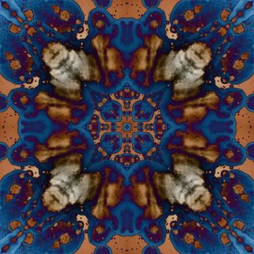 Square seamless pattern. Beautiful abstract pattern. Art kaleidoscope. prin.. Stock Illustration