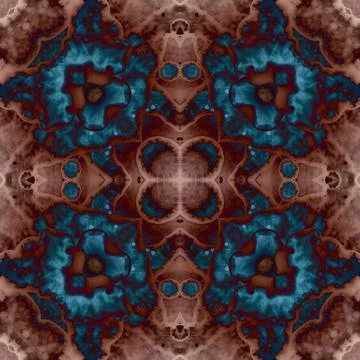Square seamless pattern. Beautiful abstract pattern. Art kaleidoscope. prin.. Stock Illustration
