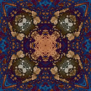 Square seamless pattern. Beautiful abstract pattern. Art kaleidoscope. prin.. Stock Illustration