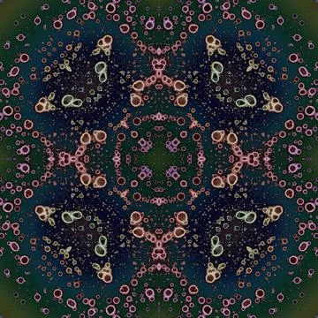 Square seamless pattern. Beautiful abstract pattern. Art kaleidoscope. prin.. Stock Illustration