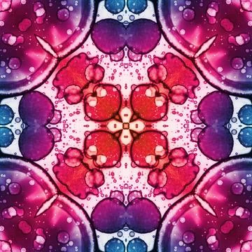 Square seamless pattern. Beautiful abstract pattern. Art kaleidoscope. prin.. Stock Illustration