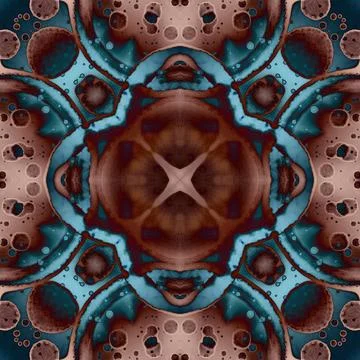 Square seamless pattern. Beautiful abstract pattern. Art kaleidoscope. prin.. Stock Illustration