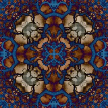 Square seamless pattern. Beautiful abstract pattern. Art kaleidoscope. prin.. Stock Illustration