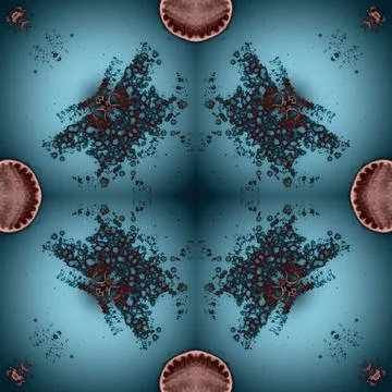 Square seamless pattern. Beautiful abstract pattern. Art kaleidoscope. prin.. Stock Illustration