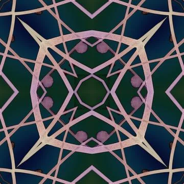 Square seamless pattern. Beautiful abstract pattern. Art kaleidoscope. prin.. Stock Illustration