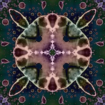 Square seamless pattern. Beautiful abstract pattern. Art kaleidoscope. prin.. Stock Illustration