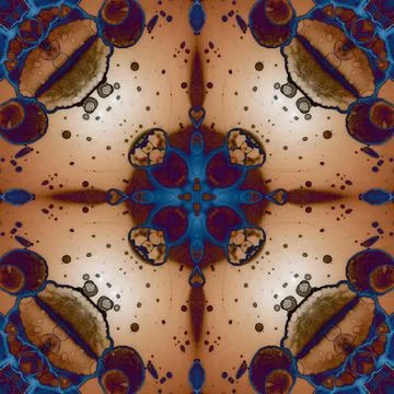 Square seamless pattern. Beautiful abstract pattern. Art kaleidoscope. prin.. Stock Illustration