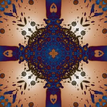 Square seamless pattern. Beautiful abstract pattern. Art kaleidoscope. prin.. Stock Illustration