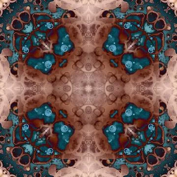 Square seamless pattern. Beautiful abstract pattern. Art kaleidoscope. prin.. Stock Illustration