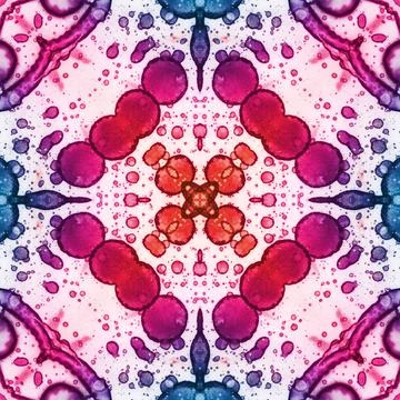 Square seamless pattern. Beautiful abstract pattern. Art kaleidoscope. prin.. Stock Illustration