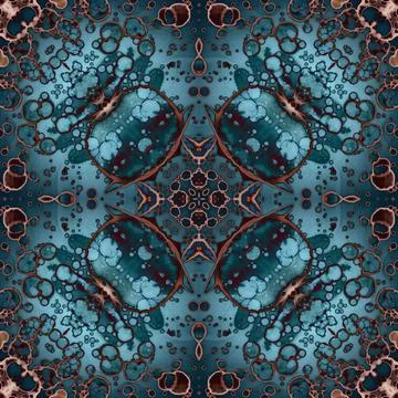 Square seamless pattern. Beautiful abstract pattern. Art kaleidoscope. prin.. Illustrazione stock