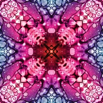 Square seamless pattern. Beautiful abstract pattern. Art kaleidoscope. prin.. Stock Illustration