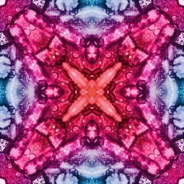 Square seamless pattern. Beautiful abstract pattern. Art kaleidoscope. prin.. Stock Illustration