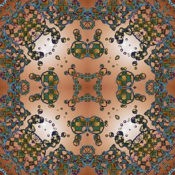 Square seamless pattern. Beautiful abstract pattern. Art kaleidoscope. prin.. Stock Illustration