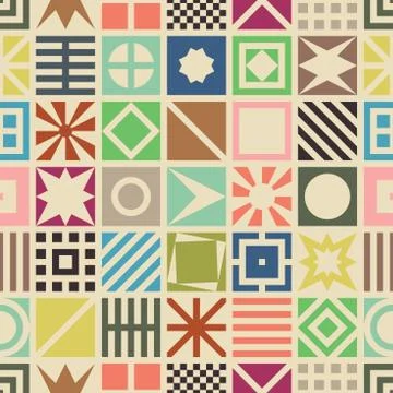 Square seamless pattern Stock Illustration