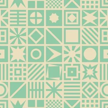 Square seamless pattern Illustrazione stock