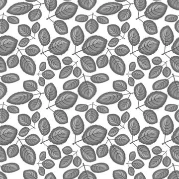 Square, seamless pattern, leaf pattern. Background for site or blog, textiles Stock Illustration