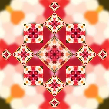 Square seamless pattern. Small pattern Stock Illustration