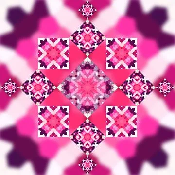 Square seamless pattern. Small pattern Stock Illustration