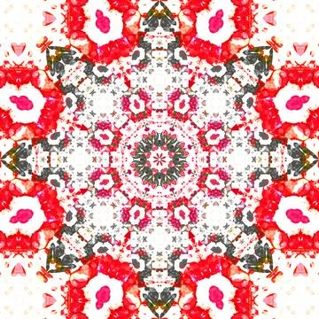 Square seamless patterns. Kaleidoscope pattern is symmetrical 스톡 일러스트