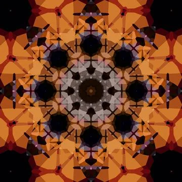 Square seamless patterns. Kaleidoscope pattern is symmetrical 스톡 일러스트