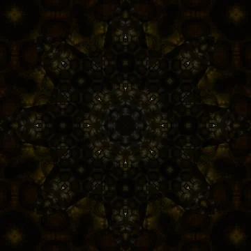 Square seamless patterns. Kaleidoscope pattern is symmetrical Illustrazione stock
