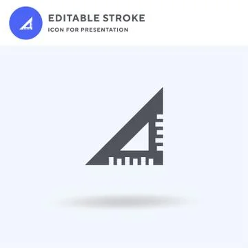 Square Set icon vector, filled flat sign, solid pictogram isolated on white,  스톡 일러스트