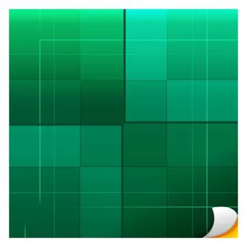 Square with several divisions of interior tones Stock Illustration