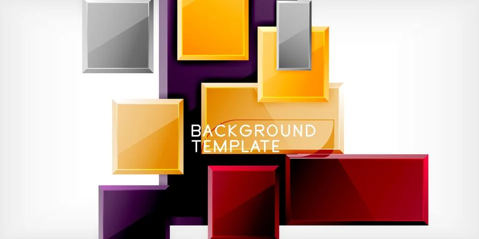 Square shape color abstract geometry. Vector Illustration For Wallpaper, Banner 스톡 일러스트