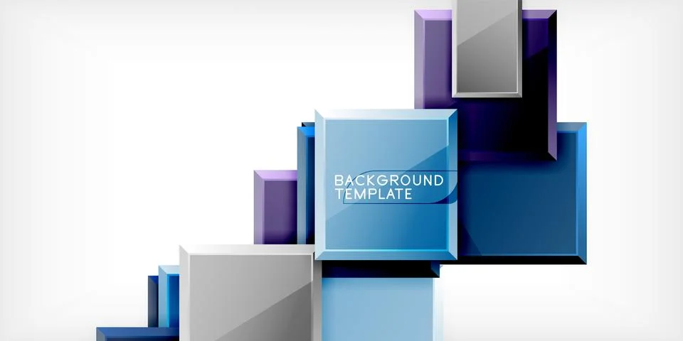 Square shape color abstract geometry. Vector Illustration For Wallpaper, Banner 스톡 일러스트