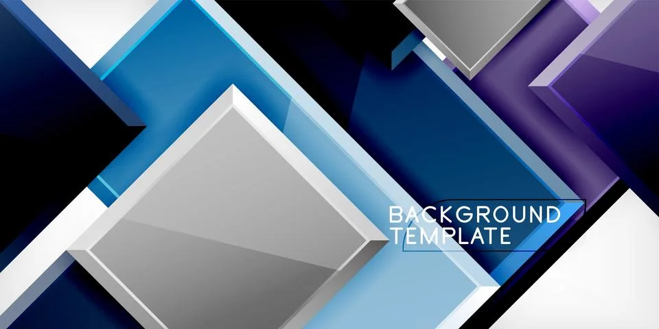 Square shape color abstract geometry. Vector Illustration For Wallpaper, Banner イラスト素材