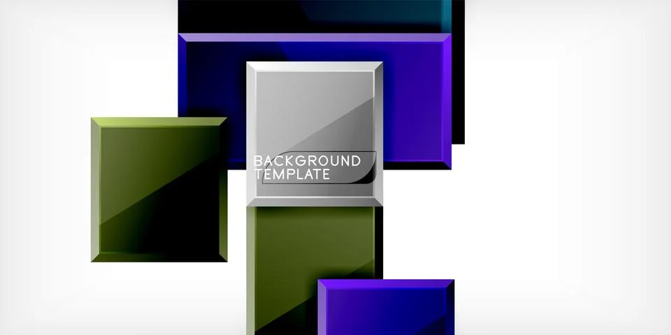 Square shape color abstract geometry. Vector Illustration For Wallpaper, Banner 스톡 일러스트