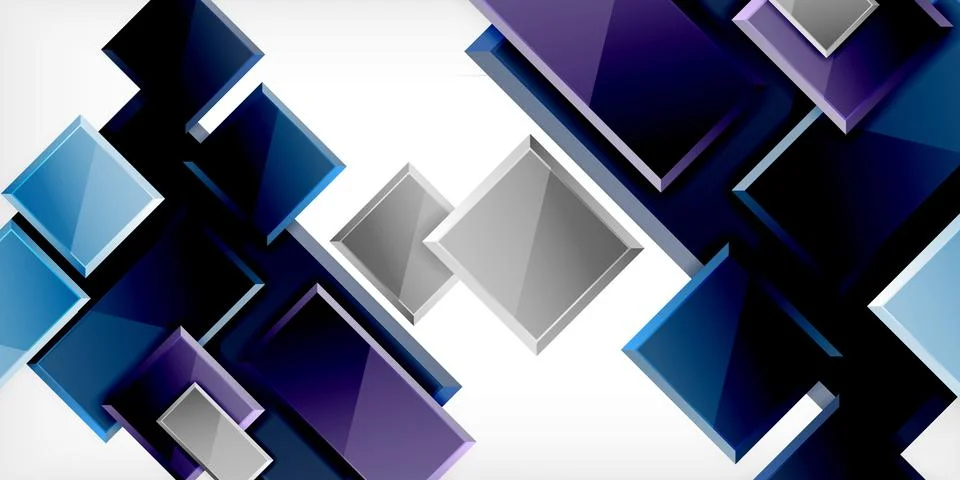 Square shape color abstract geometry. Vector Illustration For Wallpaper, Banner 스톡 일러스트