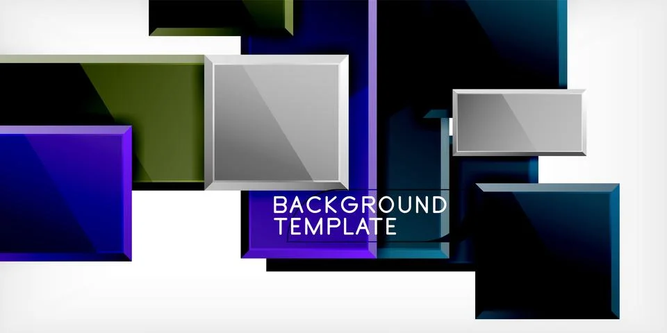 Square shape color abstract geometry. Vector Illustration For Wallpaper, Banner 스톡 일러스트